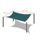 thumbnail image 3 of Vela de sombra solar rectangular 95% protección UV - Toldo exterior verde oscuro HDPE para patio, piscina y jardín, 3 of 5