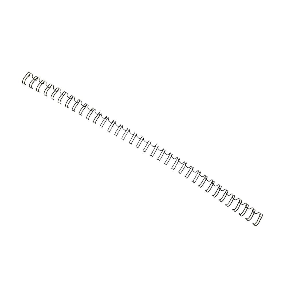 BIMZUC 100PCS 9.5mm / 0.37 inches Black A4 Size 34 Teeth 3:1 Double Loop Wires Binding Wire Calendar Binding Iron Spines