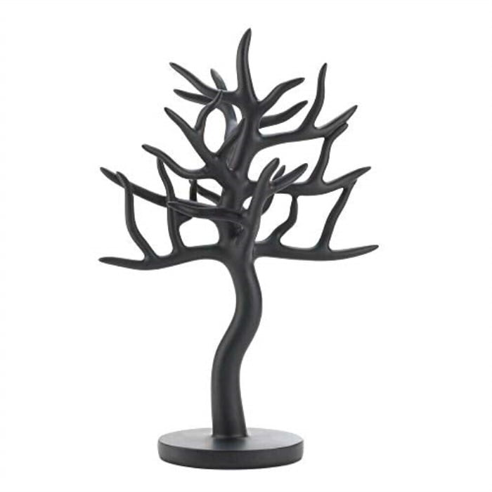 Modern Black Metal Tabletop Jewelry Tree Display Stand/Decorative Bracelet,  Earring & Necklace Hanger - Zen Merchandiser