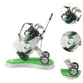 thumbnail image 6 of Luwecf Mini Golf Pen Holder with Cart Golf Desk Toy Storage Golfer Fans Gifts with Mini Clock Desktop Decoration Husband Golf Lovers Green White, 6 of 9
