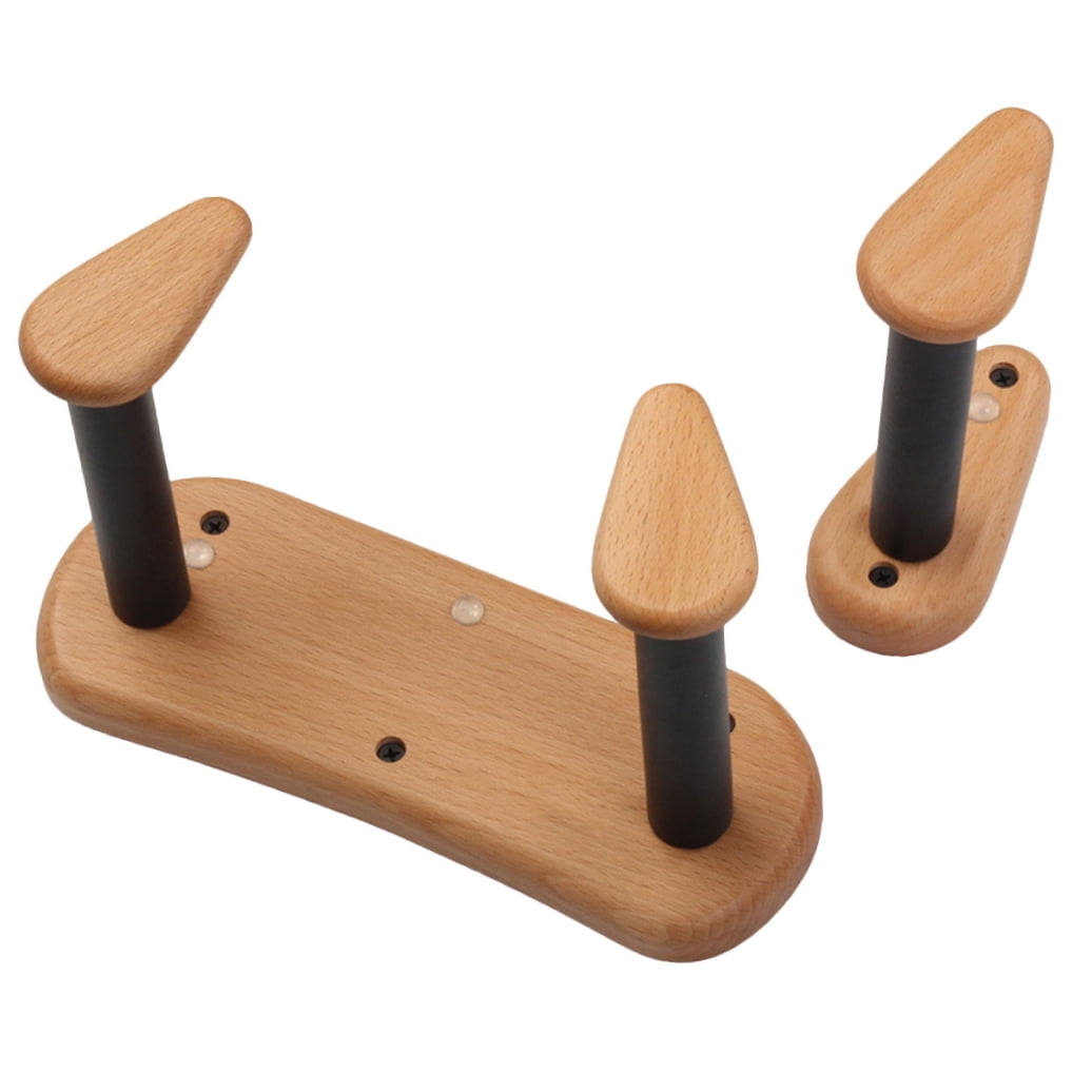 ULTNICE Solid Wood Guitar Wall Mount Light Brown Split Design for Acoustic Classical Guitars and Ukuleles