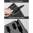 thumbnail image 6 of FOHERE Knife Set, 13 Pieces Self Sharpening Stainless Steel Kitchen Knife Set, Matte Gray, 6 of 10
