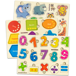キッズ/ファミリー abcs 2X ANKYO PUZZLE CONNECTORS Alphabet (54 ct) & Numbers (54 ct
