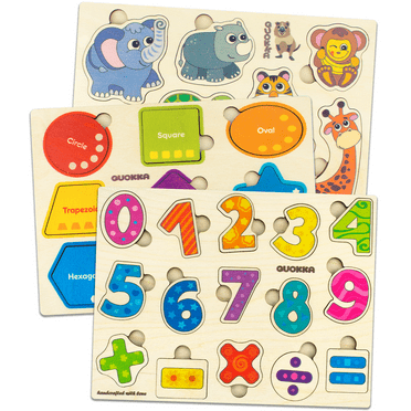 Quokka Wooden Toddler Puzzles Educational Learning Toys for Kids