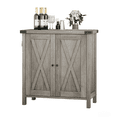 thumbnail image 6 of AOILE Farmhouse Sideboard Buffet Cabinet, Coffee Bar Cabinet with 2 Doors and Adjustable Shelves, Small Accent Storage Console for Living Room, Entryway, or Dining Room, 6 of 10