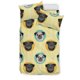 thumbnail image 1 of Juego de cama con estampado de cabeza de carlino, 1 of 5