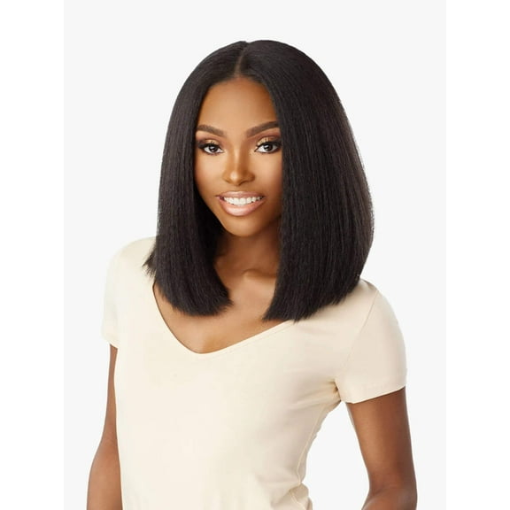 Sensationnel 13X6 Kinky Bob 14” Glueless Lace Wig Lace Wigs / Color: 1 - Jet Black