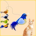 thumbnail image 3 of Interactive Cat Toy Plush Cute Toy Cute Bird Shape with Realistic Bird Sounds, 3 of 21