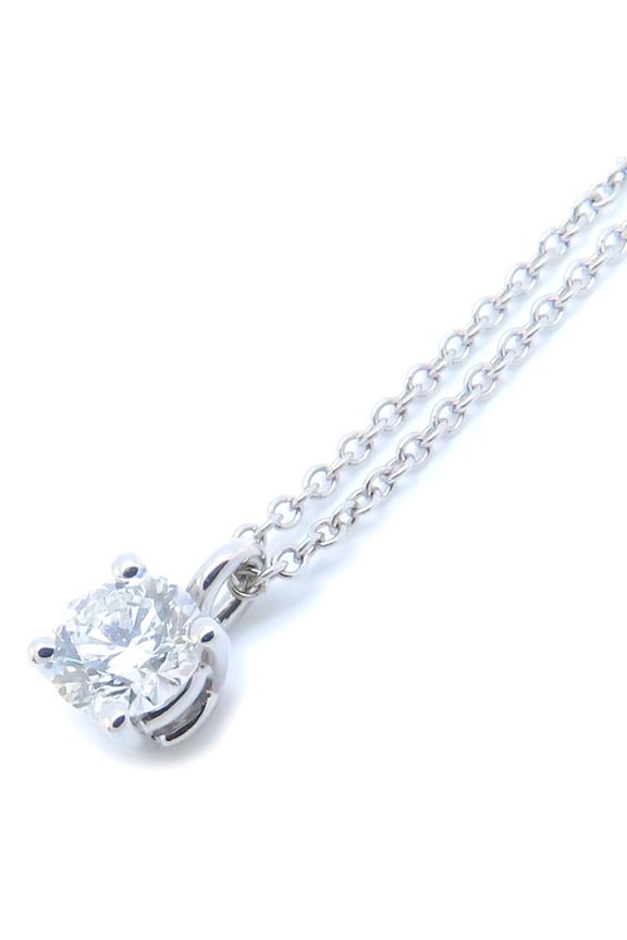 Pre-Owned TIFFANY&Co. Tiffany solitaire necklace with one diamond, Pt950 platinum... (Good)