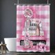 thumbnail image 1 of 2025 High Fashion Shower Curtain, Pink & Black Luxury Shower Curtain, Waterproof Polyester Fabric Shower Curtains Bathroom Decor With 12 Hooks 72 X 72, 1 of 5
