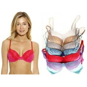Just Intimates Double Push Up Bras for Women (Pack of 6)