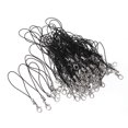 thumbnail image 2 of 100pcs Black Lobster Clasp Ropes for Crafts DIY Design with Zinc Alloy and Polyester Flatten Bottle, 2 of 3