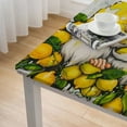 thumbnail image 4 of BANET  Summer Spring Tablecloth  Rectangular, Truck Watercolor Lemon Table Cover for Party Picnic Dinner Decor white, 4 of 7