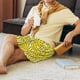 thumbnail image 5 of Balery Banana A Pantalones cortos de pijama de punto de algodón para hombre con cinturilla y bolsillos-Medium, 5 of 6
