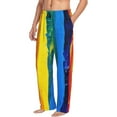 thumbnail image 2 of Balery Rainbow Colored print Men's Pajama Pants,Ultra Lightweight Pjs,Lounge Pant-Large, 2 of 9