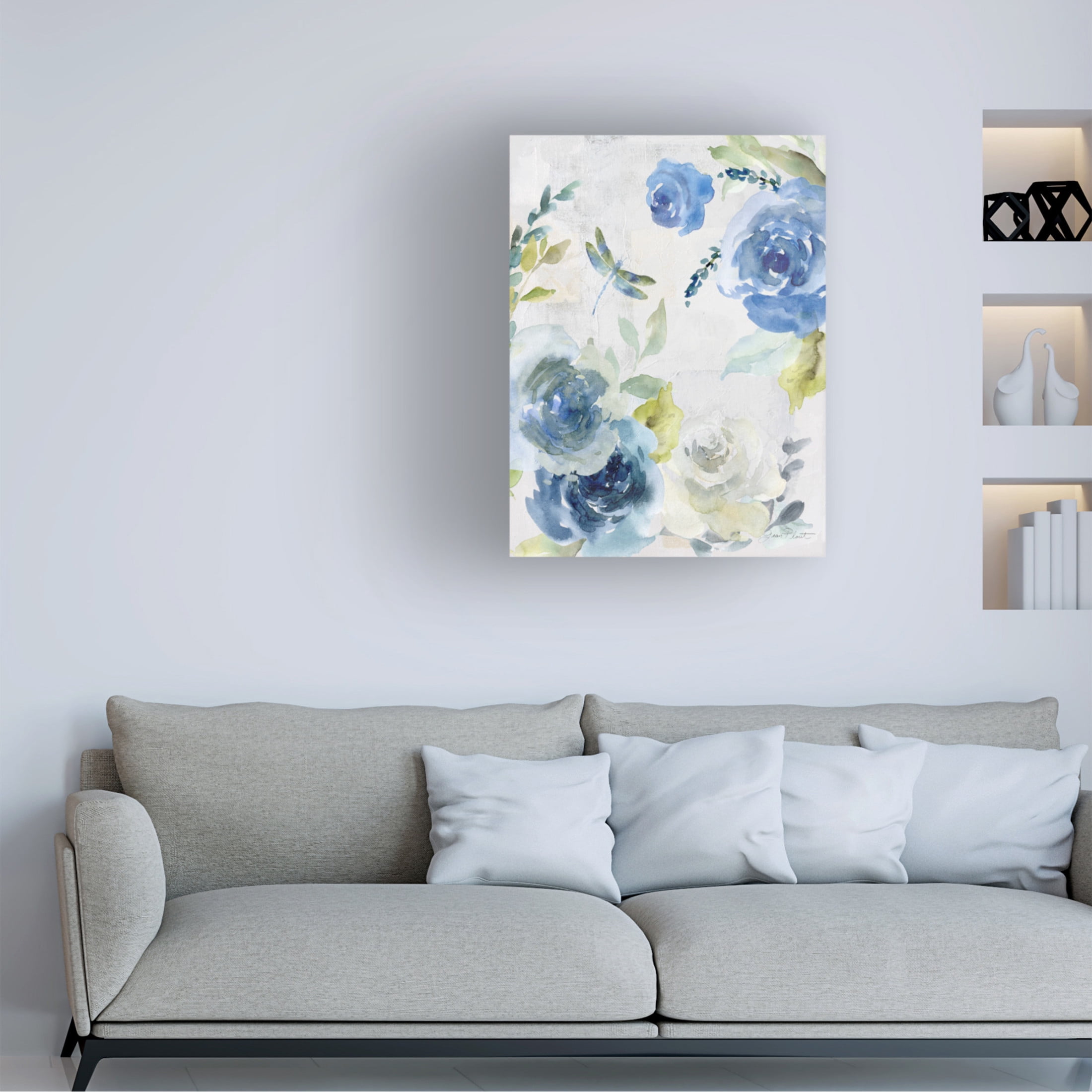 Canvas Wall Art - Jean Plout 'June Textures A' Wall Art for Living Room, Bedroom, or Office Décor by Trademark Fine Art - 35 x 47 Inches