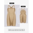 thumbnail image 7 of STARVNC Women Adjustable Straps Sleeveless Front Pockets Shortall Romper, 7 of 7
