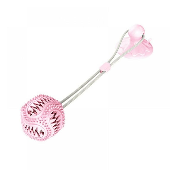 FANTADOOL Dog Chew Toys with Sucker, Dogs Training Treats Teething Rope Toys for Boredom, Dog Puzzle Treat Food Dispensing Ball Toy, Suitable for Small Large Dogs