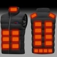 thumbnail image 2 of DODADAWANJ Men's Heated Vest Electric Heated Jacket Big and Tall Full Zip Heating Vests 23 Heating Zones Lightweight Quilted Snow Outwear Body Warmer (Battery Pack Not Included) XL, 2 of 8