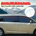 thumbnail image 4 of Ikon Motorsports Compatible with 11-20 Toyota Sienna Acrylic Window Visors Vent Windshield Deflector Rain Guard 4Pc Set Outside Mount 2011 2012 2013 2014 2015 2016 2017 2018 2019 2020, 4 of 9