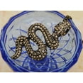 thumbnail image 2 of Antique Brass Smoky Topaz Crystal Rhinestone Snake Reptile Lover Pendant Necklace, 2 of 4