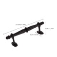thumbnail image 2 of FRCOLOR Decorative Metal Door Handle For Outdoor Gates Vintage Style Pull Handle For Wooden Fences For Garden Sheds And Barn Doors, 2 of 7
