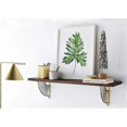 thumbnail image 5 of Gold Fan-Shaped Triangle Shelf Bracket Metal Floating Shelf Bracket, 2 Pack Wall, 5 of 5