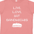 thumbnail image 4 of Inktastic Live Love Sandwiches Boys or Girls Toddler T-Shirt, 4 of 5
