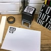 Personalized Square Self Inking Rubber Stamp - Woodblock