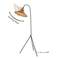thumbnail image 6 of Safavieh Myah 64" Modern Black Iron Tripod Floor Lamp with Brown Rattan Shade, 6 of 7