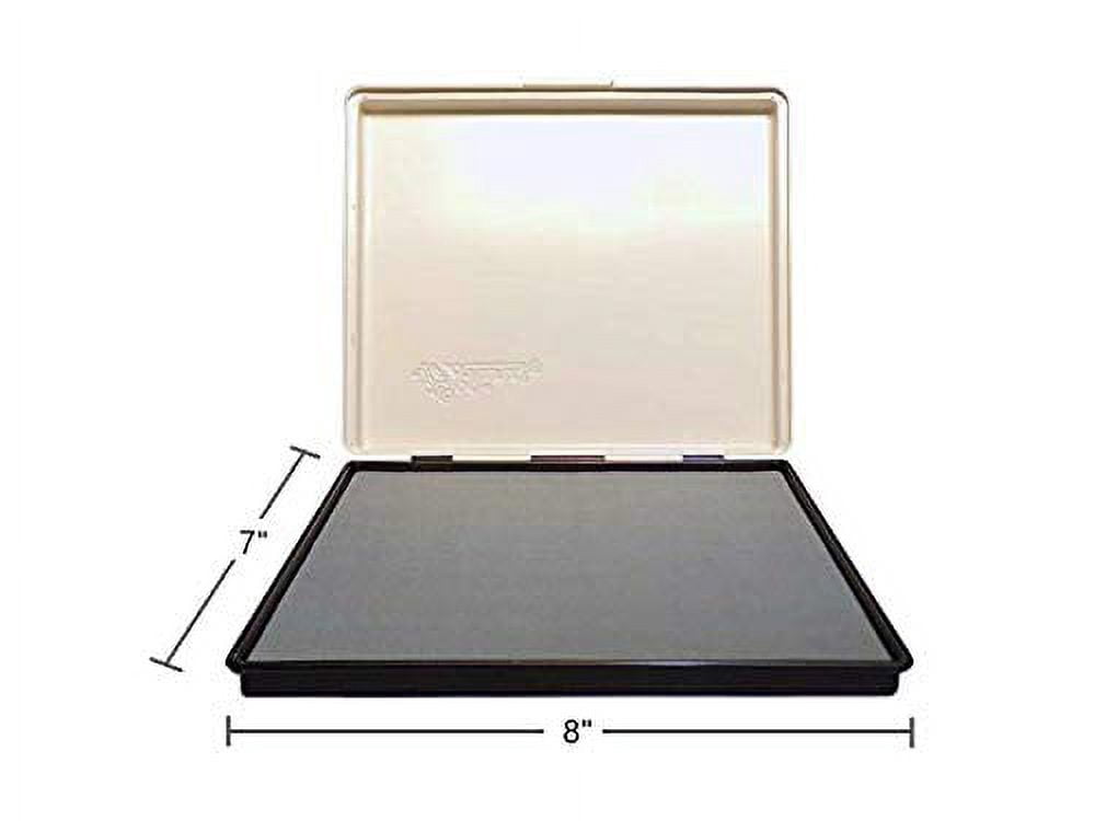 Infusion 7" x 8" Extra Large Industrial Stamp Ink Pad, Your Go to Large Stamp Ink Pad for Bright Color, Even Coverage and Durability, Dry (No Ink) Stamp Pad