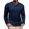 thumbnail image 2 of Afdoent Mens Long Sleeve T-Shirt Soft Casual Basic T Shirt Comfortable Layering Shirt For Vacation Tops, 2 of 6