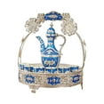 thumbnail image 2 of DOLITY Luxury Coffee Pot Set, Tea Service Set, Coffee Pot Tea Serving Set, for Holiday, Blue, 2 of 9