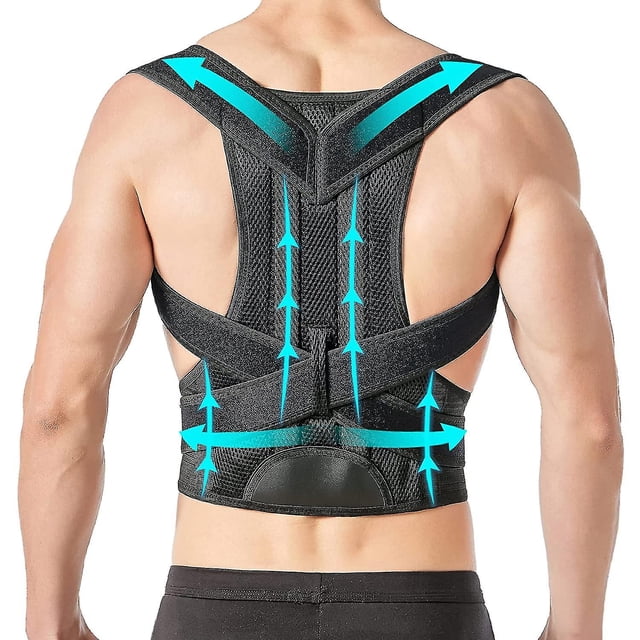 Back Brace Posture Corrector For Women Men, Back Brace For Lumbar Support Upright Breathable Back Straightener