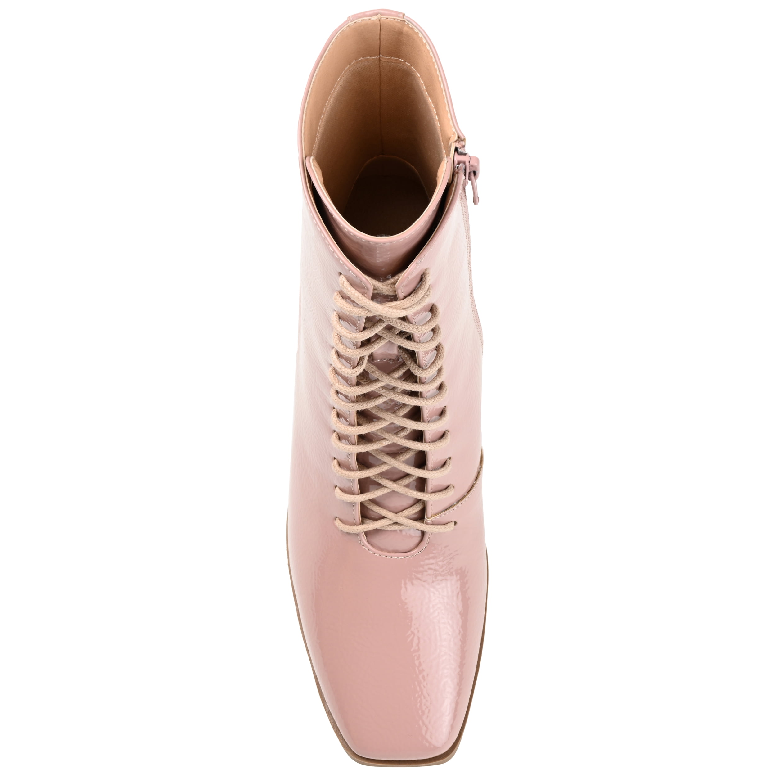 Journee Womens Covva Inside Zip Stacked Heel Booties, Widths Available