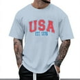 thumbnail image 2 of Afdoent T Shirts For Men Male Fashionable Casual Printed Short Sleeve T Shirt Streetwear, 2 of 4
