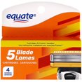 thumbnail image 1 of Equate Men’s 5 Blade Razor Cartridges, 1 of 3