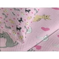 thumbnail image 4 of Ambesonne Kitty Quilted Bedspread Set 3 Pcs, Colorful Different Cats, King Size, Multicolor, 4 of 5