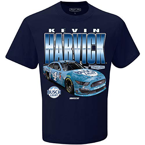 Kevin Harvick 2020 Busch Light NASCAR Finish Line Navy T-Shirt