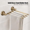 thumbnail image 2 of Sarapandan Bathroom Wall Shelf for Pants Hanger, Vintage Style Antique Brass 4-Arm Towel Holder Rack, 2 of 8