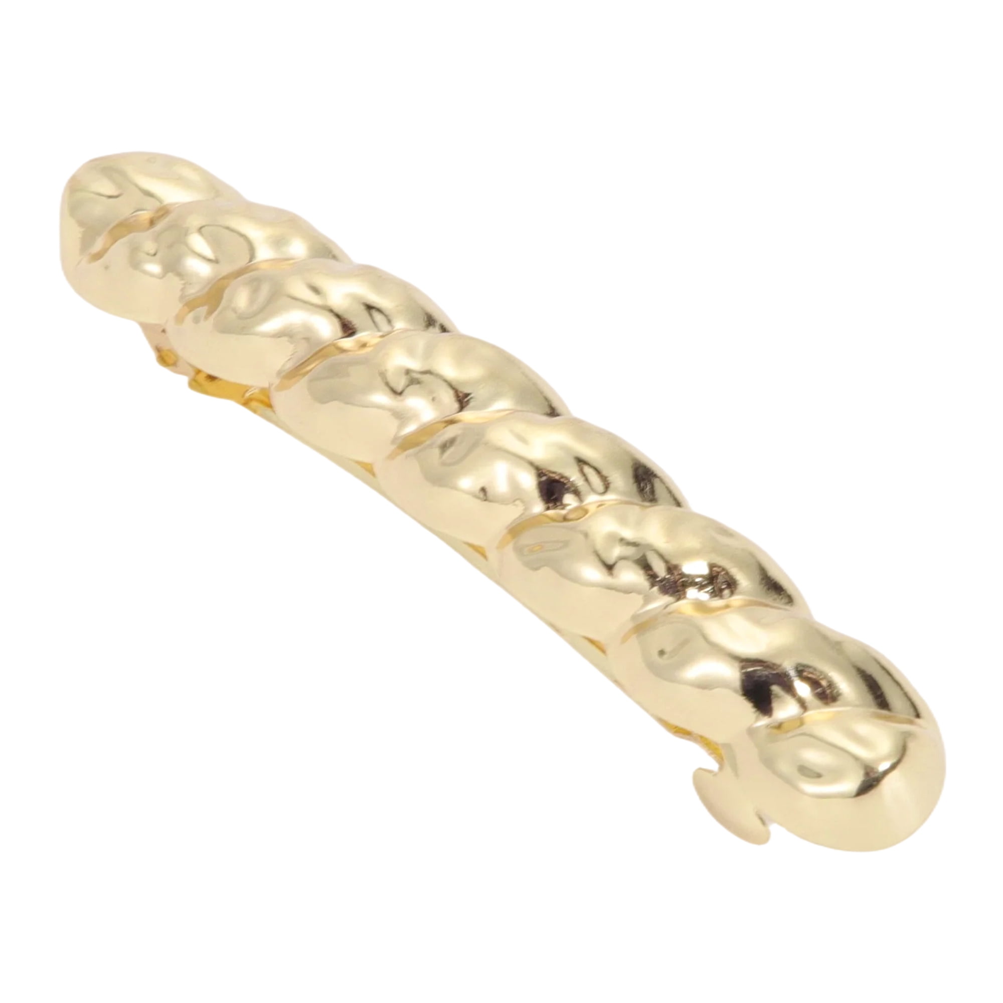 Unique Bargains Twist Hair Barrettes Fashionable Hairstyles Gold Tone