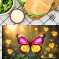 thumbnail image 3 of Joocar Butterfly Heart Glow Design Linen Table Mats Set Of 4 For Home Kitchen Table Decor 12x18 inch, 3 of 5