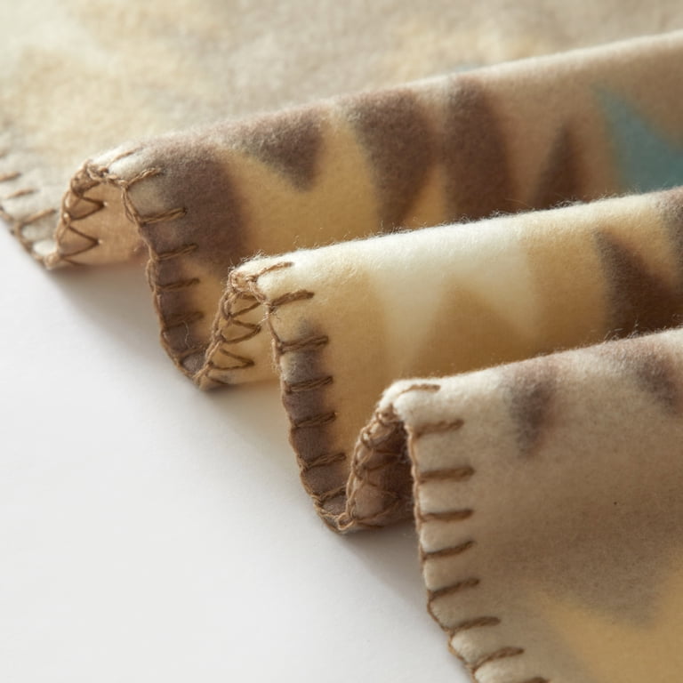 Mainstays Cozy Aztec Print Fleece Throw Blanket 50