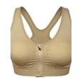 thumbnail image 3 of Amazingfashion Women's Active Bras - Front Zipper Sports Breathable Sports Top High Support Fitness Gym Yoga Active Underwear, 3 of 6