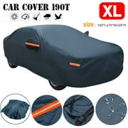 Full Car Cover for Outdoor Sun Dust Scratch Rain Snow Waterproof Breathable