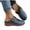 Navy, variant on Tbopshirt Wedge Sandals for Women Wide Width Summer Wedge Heels Causal Closed Toe Solid Color Trendy Casual Beach Vacation Slides