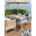 thumbnail image 5 of Outdoor Tablecloth with Umbrella Hole for Patio/Picnic/Party/Camping, Modern Minimalist Waterproof Table Cloth Rectangle Table Cover Washable, Abstract Painting Texture Gray (54"x 80"), 5 of 9