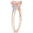thumbnail image 3 of Everly Women's Morganite and Diamond 10K Rose Gold Engagement Ring, 3 of 7