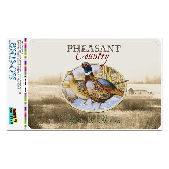 Pheasant Country Protect and Preserve Home Business Office Sign