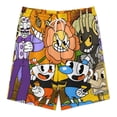 thumbnail image 3 of Cuphead Mugman Short Sweatpants Summer Daily Cozy Lounge Shorts 3D Printed Beach Shorts Sweatpants With Drawstring And Pockets, 3 of 7